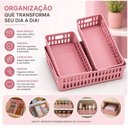 Ver imagem 5 de Kit 3 Cestos Organizador Infantil Multiuso em Polipropileno Livre de Bpa para Gaveta Armário