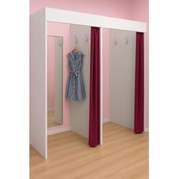 Provador Duplo para Lojas de Roupas Móveis - 1