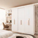 Ver imagem 1 de Guarda Roupa Casal 6 Portas Lugano Branco