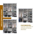 Ver imagem 6 de Guarda Roupa Casal 6 Portas Lugano Branco