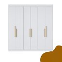 Ver imagem 3 de Guarda Roupa Casal 6 Portas Lugano Branco