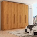Ver imagem 1 de Guarda-roupa Casal Ele e Ela 8 Portas 8 Prateleiras Cinamomo - Pm