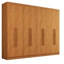 Ver imagem 3 de Guarda-roupa Casal Ele e Ela 8 Portas 8 Prateleiras Cinamomo - Pm