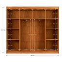 Ver imagem 4 de Guarda-roupa Casal Ele e Ela 8 Portas 8 Prateleiras Cinamomo - Pm