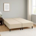 Ver imagem 2 de Caixa Base Box King Resistente em Veludo Premium Moderno:bege
