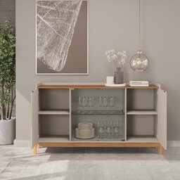 Conjunto Cristaleira Bari e Buffet Bari - 10