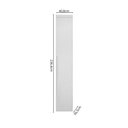 Ver imagem 3 de Módulo de Guarda Roupa com 1 Porta 100% MDF Cairo Branco/Neve