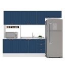 Ver imagem 3 de Cozinha Pérola com Rodapé 4 Peças Paneleiro/torre Quente Aéreo 3 Portas Balcão 120 e Basculante Yesc