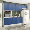 Ver imagem 2 de Cozinha Pérola com Rodapé 4 Peças Paneleiro/torre Quente Aéreo 3 Portas Balcão 120 e Basculante Yesc