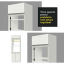 Ver mais imagens de Cozinha Compacta Madesa Lívia 6 Portas 2 Gavetas (Sem Tampo e Pia) Branco