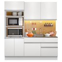 Ver imagem 3 de Cozinha Compacta Madesa Lívia 6 Portas 2 Gavetas (Sem Tampo e Pia) Branco