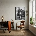 Ver imagem 2 de Quadro Decorativo Preto Velho - Entidade Espiritual -70x50cm:moldura Preta