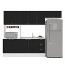 Ver imagem 3 de Cozinha Pérola com Rodapé 4 Peças Paneleiro/torre Quente Aéreo 3 Portas Balcão 120 e Basculante Yesc