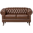 Ver imagem 3 de Namoradeira Chesterfield Duque 2 Lugares em Corano Chocolate