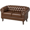 Ver imagem 2 de Namoradeira Chesterfield Duque 2 Lugares em Corano Chocolate