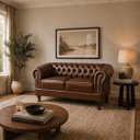 Ver imagem 1 de Namoradeira Chesterfield Duque 2 Lugares em Corano Chocolate