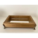 Ver imagem 3 de Bandeja Espelhada de Madeira Envernizada - Retangular Luxo para Lavabo / Bar / Sala