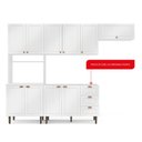 Ver imagem 5 de Cozinha Pérola com 4 Peças Paneleiro/torre Quente Aéreo 3 Portas Balcão 120 e Basculante Yescasa