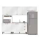 Ver imagem 3 de Cozinha Pérola com 4 Peças Paneleiro/torre Quente Aéreo 3 Portas Balcão 120 e Basculante Yescasa