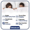 Ver imagem 3 de Cama Box Baú Casal Bipartido Sintético + Colchão Ortobom Airtech Molas Ensacadas 65x138x188 Bege