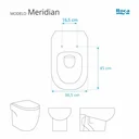 Ver imagem 3 de Tampa de Vaso Meridian Branco para bacia Roca Com Ferragem Dourada