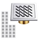 Ver imagem 1 de Ralo 10x10 Inox Anti Odor Kit 24 Banheiro Anti Inseto Lavabo Casa Higienico Varanda Quintal Jardim