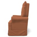 Ver imagem 5 de Poltrona de Amamentação e Descanso com Balanço e Puff Laís G05 Veludo Terracota - Mpozenato