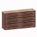 Ver imagem 2 de Cômoda para Quarto com 6 Gavetas 180 Cm 100% Mdf Casa Lar Cor:nogueira Cadiz