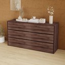 Ver imagem 1 de Cômoda para Quarto com 6 Gavetas 180 Cm 100% Mdf Casa Lar Cor:nogueira Cadiz