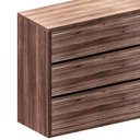Ver imagem 4 de Cômoda para Quarto com 6 Gavetas 180 Cm 100% Mdf Casa Lar Cor:nogueira Cadiz