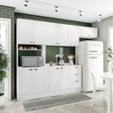 Ver imagem 2 de Cozinha Pérola Comtampo Rodapé 4 Peças Paneleiro/torre Quente Aéreo 3 Portas Balcão 120 e Basculante