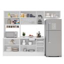 Ver imagem 7 de Cozinha Pérola Comtampo Rodapé 4 Peças Paneleiro/torre Quente Aéreo 3 Portas Balcão 120 e Basculante