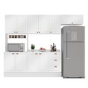 Ver imagem 3 de Cozinha Pérola Comtampo Rodapé 4 Peças Paneleiro/torre Quente Aéreo 3 Portas Balcão 120 e Basculante