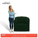 Ver imagem 5 de Kit 02 Poltronas Decorativas Abby Bouclê Verde - Desk Design