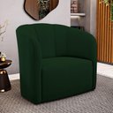 Ver mais imagens de Kit 02 Poltronas Decorativas Abby Bouclê Verde - Desk Design
