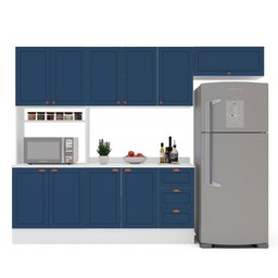 Cozinha Pérola Comtampo Rodapé 4 Peças Paneleiro/torre Quente Aéreo 3 Portas Balcão 120 e Basculante - 3