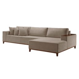 Sofá Grécia com Chaise Bouclê 2,90M - 3