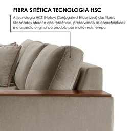 Sofá Grécia com Chaise Bouclê 2,90M - 7