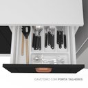 Ver mais imagens de Cozinha Pérola Comtampo Rodapé 4 Peças Paneleiro/torre Quente Aéreo 3 Portas Balcão 120 e Basculante Yescasa