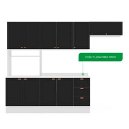 Cozinha Pérola Comtampo Rodapé 4 Peças Paneleiro/torre Quente Aéreo 3 Portas Balcão 120 e Basculante - 5