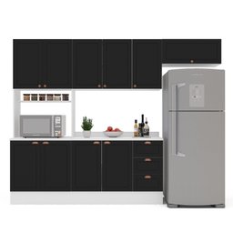 Cozinha Pérola Comtampo Rodapé 4 Peças Paneleiro/torre Quente Aéreo 3 Portas Balcão 120 e Basculante - 3