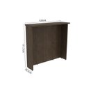 Ver imagem 3 de Bancada Ilha 120cm para Cozinha Lisboa Marrom/Avelã