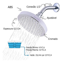 Ver imagem 6 de Chuveiro Ducha Aquecedor a Gás Slim Cromado Fc-100