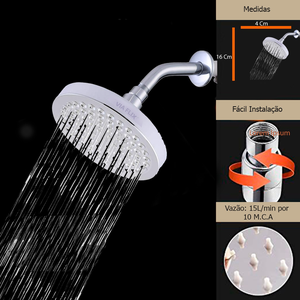 Chuveiro Ducha Aquecedor a Gás Slim Cromado Fc-100