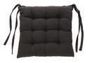 Ver imagem 1 de Kit com 6 Almofada de Cadeira Futton com Amarração 40x40cm - Preto