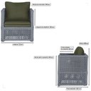 Ver imagem 2 de 4 Poltronas Madri Alumínio Corda Náutica Estofado 13 Trama Original