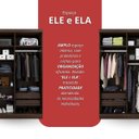 Ver mais imagens de Guarda Roupa 6 Portas 4 Gavetas Supreme Marrom/Capuccino