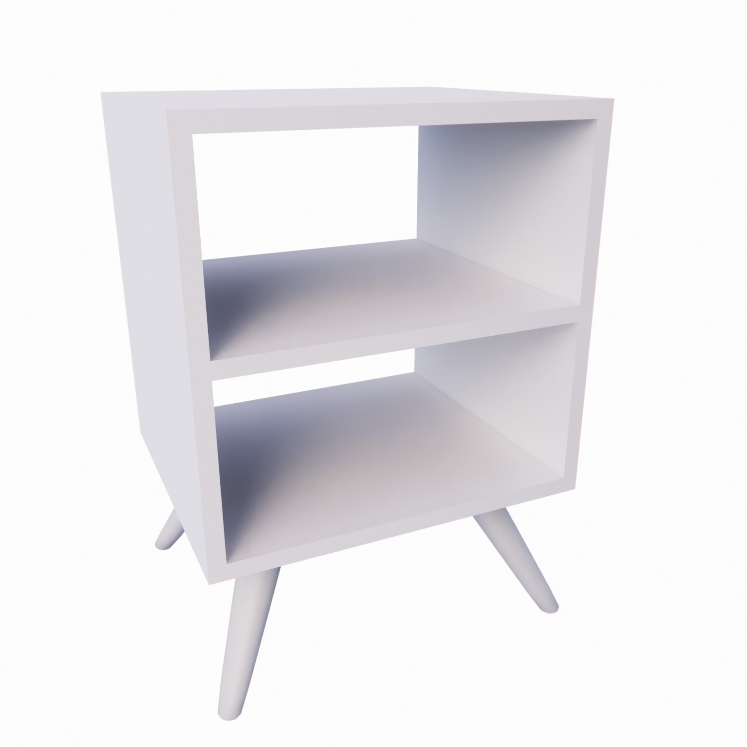 Mesa de Cabeceira com Pés Mesinha Madeira Criado Quarto Nicho - 4