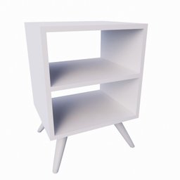 Mesa de Cabeceira com Pés Mesinha Madeira Criado Quarto Nicho - 4