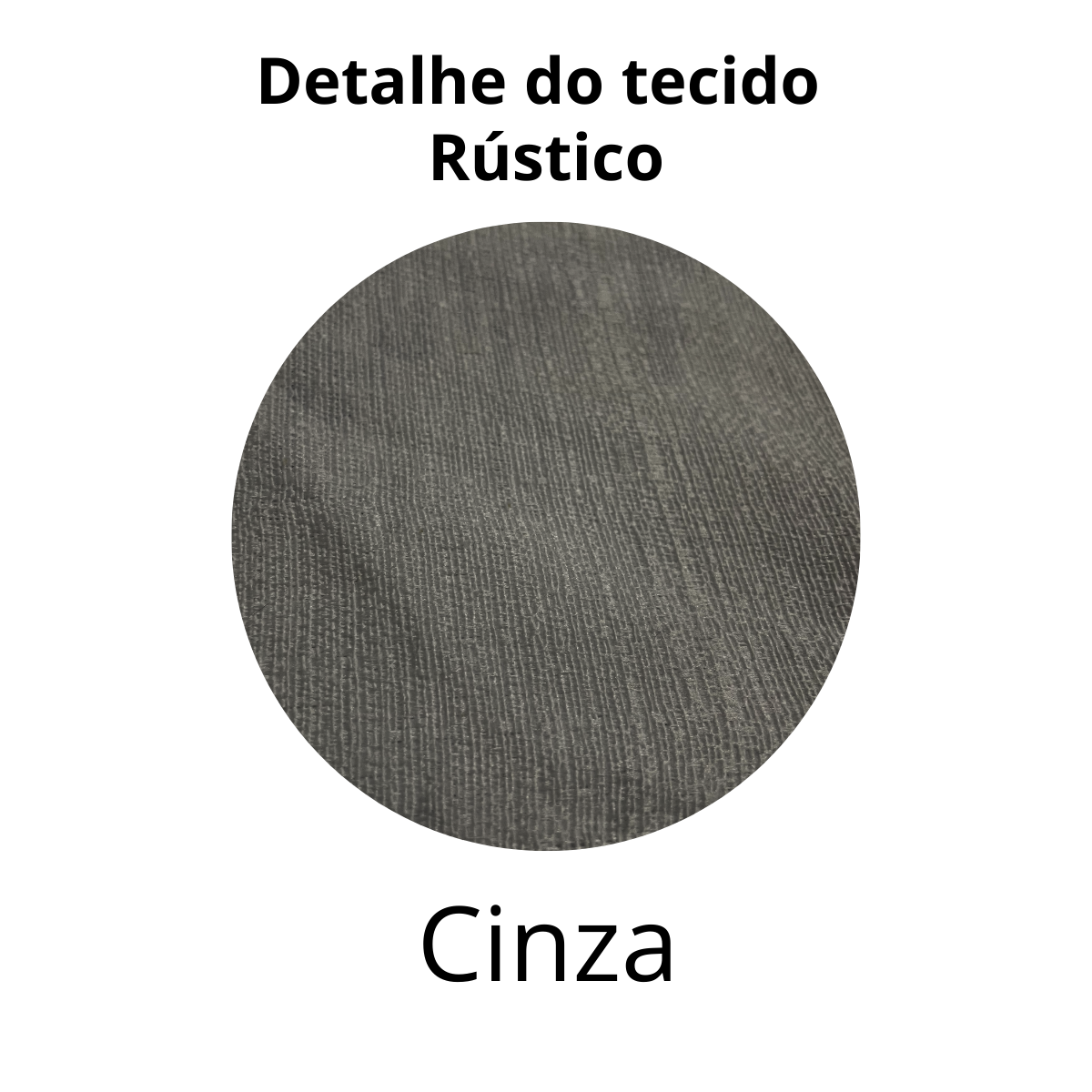 Cortina Rústica 300x250 Cinza Ilhós Cromado Charme Admirare - 3